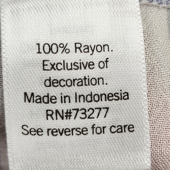 LC Lauren Conrad Women's Striped Scoop Neck Keyhole Back Tunic Top - Picture 5 of 5